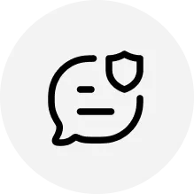 SMS secure and compliant icon — enterprise-grade protection and global regulations