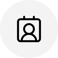 SMS contact management icon — import and segment contact lists