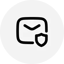 Secure SMS infrastructure icon — enterprise-grade encryption and compliance